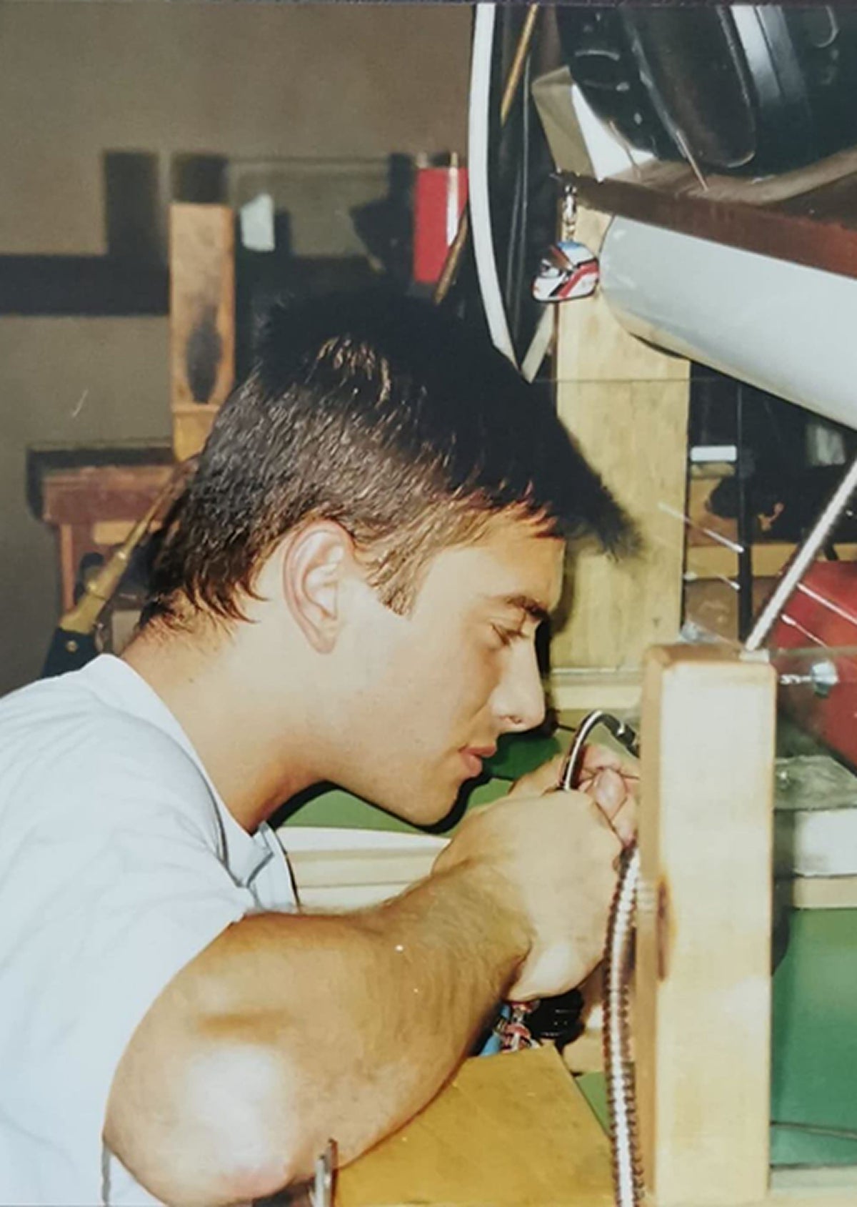 Person working at jewelry store